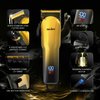 Hair Clippers for Men, Cordless Barber Hair Grooming Kit, Professional Hair Trimmer, Beard Trimmer,Rechargeable Home Haircut for Men Women Kids Children LED Display USB Rechargeable Gold&Silver