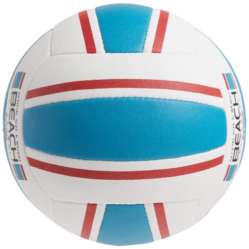 Molten Elite Beach Volleyball, Red/Blue, Hand-stitched Cover, Outdoor Use, 1 Year Warranty