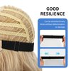 RTWYG 3 pcs Black Adjustable Elastic Band for Wigs Silicone Wig Grip Band Nonslip Wig Elastic Bands Adjustable wig band Removable Elastic Wig Strap Wig Straps Accessories for Sewing