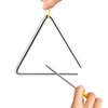 EASTROCK Triangle Instrument 3 Packs 4 5 6 Inch Percussion Instrument Set Hand Percussion Triangles with Striker