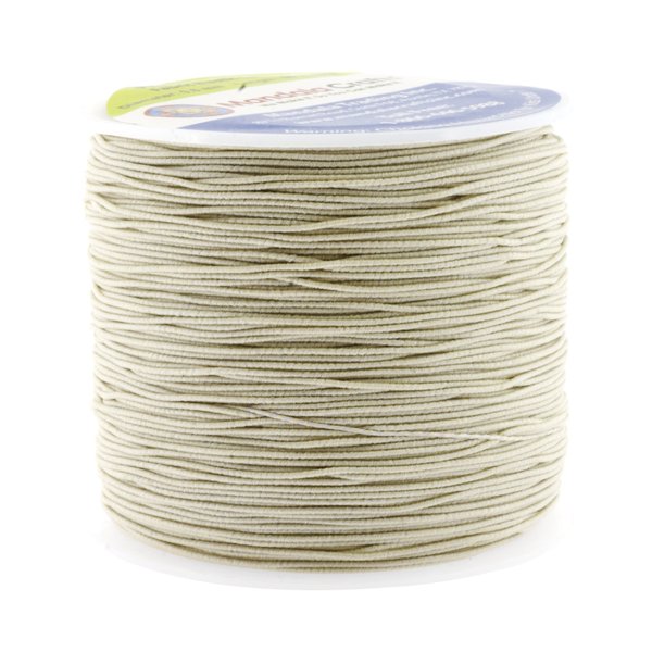 Mandala Crafts Cream Shirring Elastic Thread for Sewing, Knitting, Smocking, and DIY Crafts - 87 Yards 0.6mm Fine Thin Stretch Thread for Sewing Machines