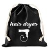 XIKAINUO 2 Pieces Hair Dryer Bags Drawstring Bag Container Hairdryer Bag for Hair Dryer & All Styling Tools, Hairdryer for Use at Home Hotels Travel Bathroom (13.2" x 11.8")