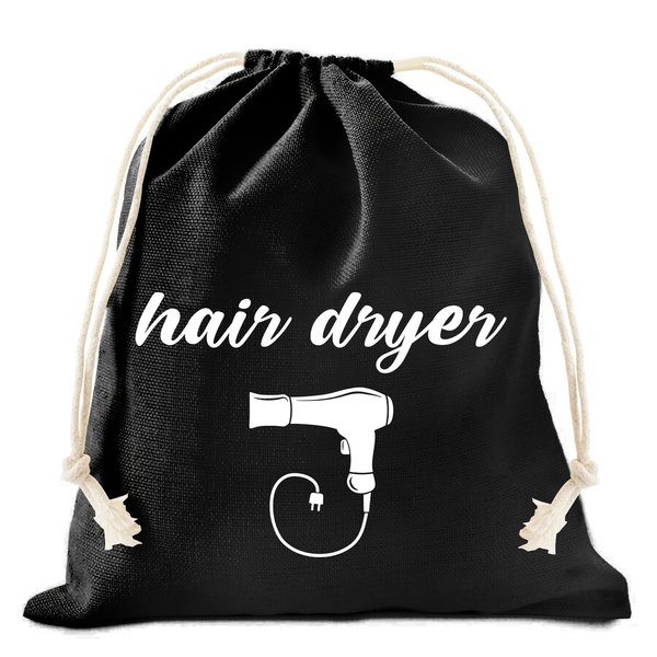 XIKAINUO 2 Pieces Hair Dryer Bags Drawstring Bag Container Hairdryer Bag for Hair Dryer & All Styling Tools, Hairdryer for Use at Home Hotels Travel Bathroom (13.2" x 11.8")
