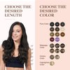 GOO GOO Clip in Hair Extensions Real Human Hair, 26inch 135g 7Pcs, 1B Natural black, Remy Human Hair Extensions Clip ins for Women, Natural Human Hair