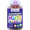 USDA Organic Elderberry Gummies for Kids | Kids Immune Support - Kids Elderberry Gummies with Zinc and Vitamin C - Gluten Free & Vegan Children's Vitamins - 60 Gummies | Sambucus Nigra Supplement