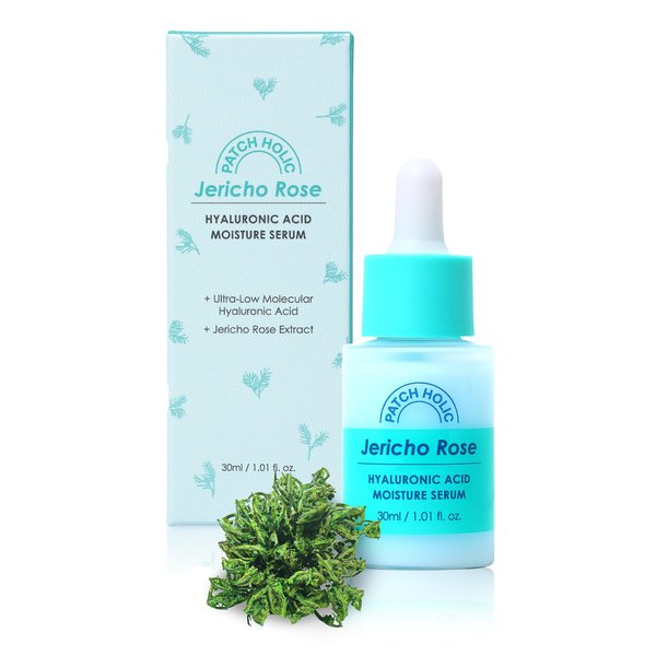 PATCH HOLIC Jericho Rose Hyaluronic Acid Moisture Serum - Korean Hyaluronic Acid Serum for Face | Hydrating Serum for Dry Skin | Wrinkle-Reducing Face Serum for Women & Men | Skin Serum (1.01 fl. oz)