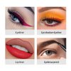 Kmeamty Gel Eye Liner Pencil Set, 12 Colors Retractable Long-Lasting Smooth Waterline Eye Liner Lip Liner Eyeshadow - Vegan, Cruelty Free