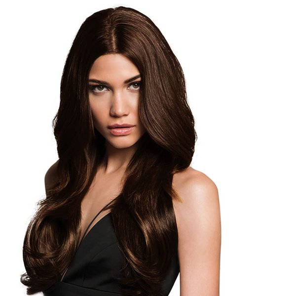 22" Straight Fineline Extensions Color R10 CHESTNUT - Hairdo Hairpieces 4 Piece Kit Clip In Tru2Life Heat Friendly Synthetic Fine Hair Flat Iron Curl Blow Dry