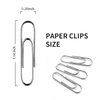 Tontomtp Paper Clips, 200 Pack, Paperclips, Paper Clip, Suitable for Office, School, and Daily use, Also Used for Daily DIY, Paper Clip, Clip(Silver), 3.5 x 2.44 x 0.79