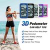 Pedometer for Walking, Super Portable Accurately Pedometer for Kids Women Seniors, 3D Step Counter for Walking, Digital Step Tracker with Clip Lanyard, Purple