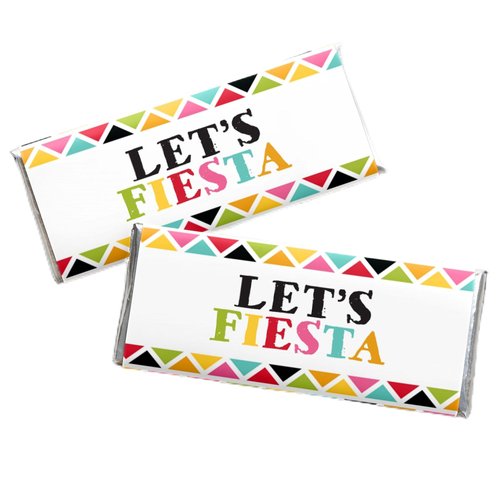 Let's Fiesta - Candy Bar Wrapper Mexican Fiesta Party Favors - Set of 24