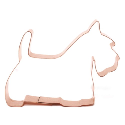 Scottish Terrier Dog Breed Cookie Cutter 5 x 4 inches - Handcrafted Copper by The Fussy Pup