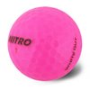 Nitro Long Distance Peak Performance Golf Balls (15PK) All Levels White Out 70 Compression High Velocity White Hot Core Long Distance Golf Balls USGA Approved-Total of 15-Hot Pink