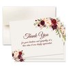 15 Sympathy Acknowledgement Cards, Funeral thank you cards, Includes Envelopes