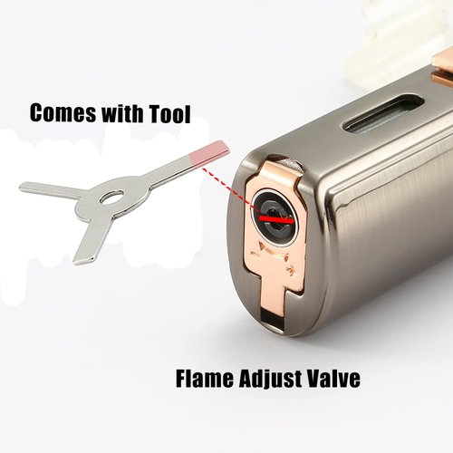 Futlidys 420 Carbon Steel 𝐂𝐮𝐭𝐭𝐞𝐫 and Torch Lighter Set, Built-in 𝐏𝐮𝐧𝐜𝐡, Triple Jet Flame Butane Lighter, Refillable Windproof Gas Lighter. Grey(Sold Without Gas)