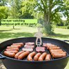 natalieenati 4 PCS Funny BBQ Stand Man Hot Dog Holder-Reusable Stainless Steel Hotdog and Sausage Stand-Portable Hot Dog Roaster-Barbecue Grill Accessories-Ideal For Camping And Party Gifts