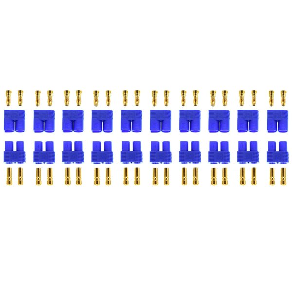 Apex RC Products 10 Male/Female EC3 Battery Connector Plugs - 10 Pairs #1525