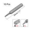 uxcell Torx Bits 10pcs 5/32 Inch Hex Shank T6 Torx Screwdriver Bit Set 28mm Length S2 Screw Driver Kit Tools
