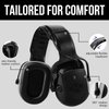 Muffpro Bluetooth Hearing Protection Ear Protection with Safety Glasses, NRR 25 dB Noise Canceling Earmuffs for Snowblowing, Mowing, Construction