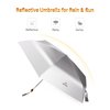 Portable Photographic Reflective Umbrella Silver, UPF 50+ UV Protection Sun Umbrella 42Inch Sun Blocking Travel Umbrella Rain Cover for Outdoor Photography Fill Light & Daily Sunshade Rain Protector