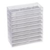 30-Pack Transparent Empty Eyelash Boxes for False Eyelashes, Lash Cases Empty Bulk Wholesale with Glitter Paper Card for Makeup Artists, Women (4.4 x 2 Inches, 0.55" Width)