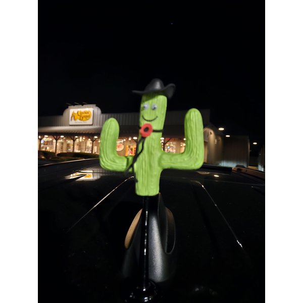 Tenna Tops Cowboy Hat Cactus Car Antenna Topper/Mirror Dangler/Auto Dashboard Buddy (Limited Edition Style)