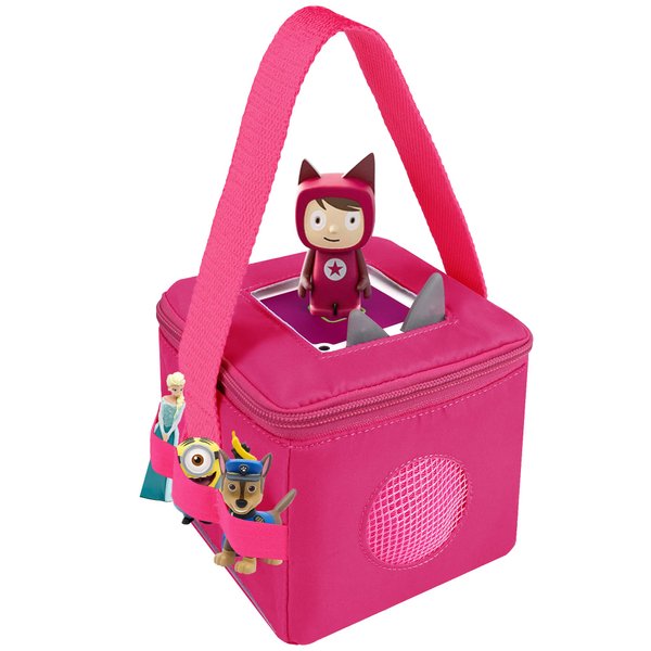Annmore Bag for Toniebox and Tonies Characters, Purple Carrying Case for Creative Tonies Figures, Tote Bag for Kids Toniebox Starter Set, Boys and Girls Birthday Gift Ideas