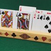 Barely Adorned Wood Playing Card Holder | Playing Card Rack - for Rummy, Bridge, Canasta Card Games and More - Children, Arthritis Aid