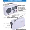 ZHIWHIS Portable Radio, AM FM Shortwave Digital Tuner with Best Reception, Battery Operated Clock Radios with Sleep Timer and Preset Function, Stereo Receiver with Alarm Clock for Home ZWS-8801