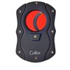 Colibri Premium Cut Cigar Cutter - Ergonomic Stainless Steel, Double Guillotine Style Spring-Loaded Straight Cut Blade, Ideal for up to 62+ Ring Gauge - Gift for Cigar Enthusiasts (Black & Red)