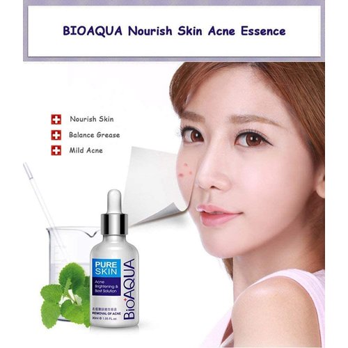 BIOAQUA Face Acne Treatment Scar Removal Spots Pimples Moisturizing Essential Oil 30ml