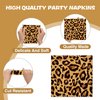 40Pcs Leopard Print Party Napkins Leopard Print Theme Party Paper Napkins Disposable Party Napkins Set Leopard Print Paper Luncheon Napkins Animal Leopard Print Theme Party Supplies