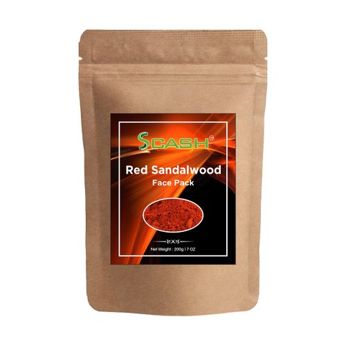 scash 7 Ounce 200gm Gram 100% Natural Pure Red Sandalwood Powder For Face Mask Face Pack Worship Auspicious Occasions