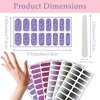 192 Pieces 12 Sheets Full Wrap Nail Polish Stickers Nail Strips Self-Adhesive Gel Nail Strips Art Decals with Nail File for Home Women Girls DIY Nail Decorations (Assorted Glitter)