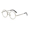 EYE ZOOM Metal Frame Round Reading Glasses with Spring Hinge (Silver, 2.50 Strength)