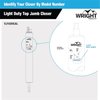 Wright Products VJ1020CAL Pneumatic Aluminum Screen Door Closer For Wood Or Metal Out Swinging Doors