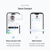 dot. Thin - Digital Business Card - Tap to Share NFC - iPhone & Android (Black)