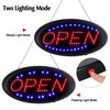 LED Open Sign, AGPTEK 19x10inch LED Business Open Sign Advertisement Board Electric Display Sign, Two Modes Flashing & Steady Light, for Business, Walls, Window, Shop, bar, Hotel,with Open/Close Sign
