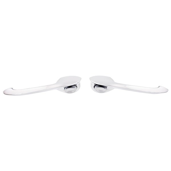 United Pacific C555761 Chrome Exterior Door Handles for 1955-57 Chevy Sedans/2D/4D, Die-Cast Construction, Hardware Included – ONE Set (Pack of 2)