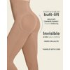 Leonisa Invisible Tummy Control Bodysuit Shapewear Leggings for Women with Leg Compression Shorts,Beige,S-M