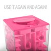 Trekbest Money Maze Puzzle Box - A Fun Unique Way to Give Gifts for Kids and Adults (Pink)
