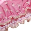 Vtrem Shower Cap Lined Double Layer Waterproof Hair Bath Caps with Lace Elastic Band Lovely Pink Flamingo Pattern Reusable Bathing Hat for Women All Hair Lengths and Thicknesses