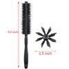 PERFEHAIR Round Brush with Natural Boar and Nylon Bristles, Small Volumizing Hair Brush- 1.5 Inch Diameter Barrel