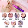 NIKOOCARE Professional Portable Cordless Nail Drill 21000 RPM Manicure Pedicure Drill Acrylic Gel Nail Shape Tools Nail Grinding Machine with Spotlight Purple