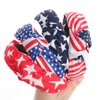 4PCS American Flag Headbands for Women Girls 4th of July Headband Red White Blue Patriotic USA Bow Star Knotted Wide Independence Day Hair Hoop Yoga Hair Band for Hair Accessories