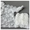 SuiGlory White Lace Trim Ribbon, Wide Embroidery Floral Sewing Lace Trim for Craft Sewing, Wedding/Bridal Decoration, Home Decoration, Packaging, 5 Yards