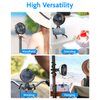 SWEETFULL Portable Stroller Fan, LED Display 6000mAh Battery Operated Mini Clip Fan, 4 Speed Rechargeable Small Personal Fan Handheld Desk Cooling Fan for Car Seat Crib Treadmill Travel(Black)