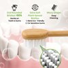 PONPACE Bamboo Toothbrush Heads Compatible with Gleem, Extra Soft Castor-Oil Bristles for Sensitive Teeth, Eco-Friendly & Gentle Cleaning