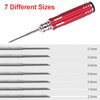 Craznick 7 In 1 Prime Model Scriber with 7 Blades Gundam Resin Carved Scribe Line Cutting Tool Chisel (0.1/0.2/0.4/0.6/0.8/1.0/2.0mm) Red