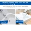 CNSZNAT Bathtub Drain Cover, Bathroom Sink Strainer, Drain Hair Catcher for Bathtub Laundry Utility Sink, Fit Hole Size from 1.55" to 1.8" and Depth Than 1" (3-Pack)